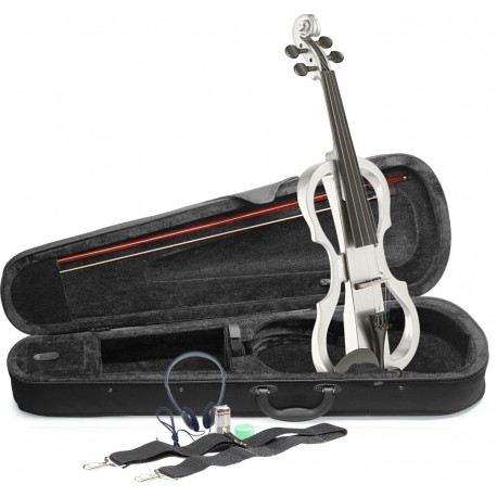 Violon électrique Stagg EVN X 4/4 blanc
