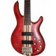 Basse électrique Cort Artisan A4 Plus open pore rouge cerise