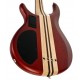 Basse électrique Cort Artisan A4 Plus open pore rouge cerise