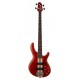 Basse électrique Cort Artisan A4 Plus open pore rouge cerise