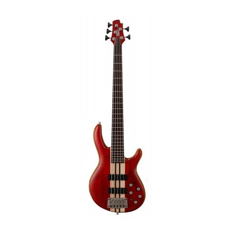 Basse électrique Cort Artisan A5 plus FMMH OPBC acajou rouge