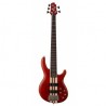 Basse électrique Cort Artisan A5 plus FMMH OPBC acajou rouge