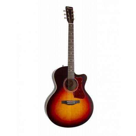 Guitare électro Norman Protégé B18 CW Mini Jumbo Cherry Burst