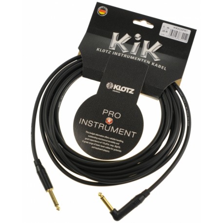 Cable Jack droit vers Jack coudé Klotz KIK 3 metres