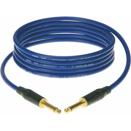 Cable Jack vers Jack droit Klotz KIK 9 metres bleu