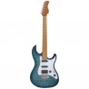 Guitare électrique Larry Carlton S7 TBL transparent bleu