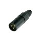 Connecteur XLR male noir Neutrik NC 3 MXBAG