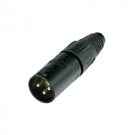 Connecteur XLR male noir Neutrik NC 3 MXBAG