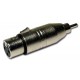 Adaptateur XLR femelle vers RCA mâle AUDIOPHONY