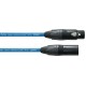 Cable micro XLR/XLR Cordial PEAK bleu 5 metres