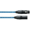 Cable micro XLR/XLR Cordial PEAK bleu 5 metres