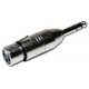 Adaptateur XLR femelle vers Jack male stéréo AUDIOPHONY