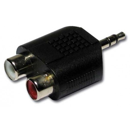 Adaptateur stéréo RCA femelle vers Jack mâle 3,5 stéréo AUDIOPHONY