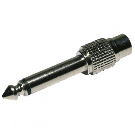 Adaptateur RCA femelle vers Jack 6,35 mâle mono AUDIOPHONY