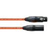 Cable micro XLR/XLR Cordial PEAK orange 5 metres